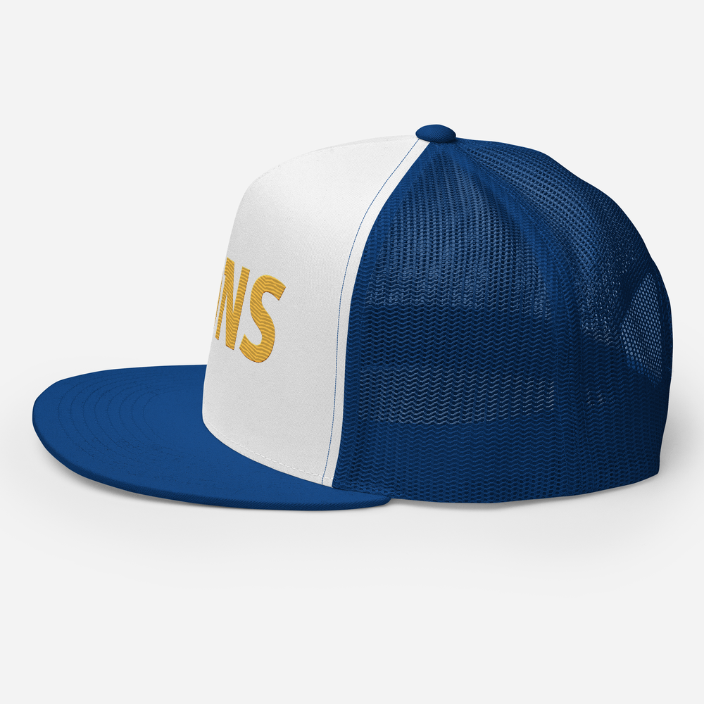 Lions Sport Trucker Hat (Yellow Embroidery) | Blue | Adult