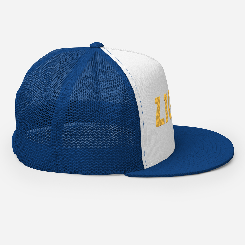 Lions Sport Trucker Hat (Yellow Embroidery) | Blue | Adult