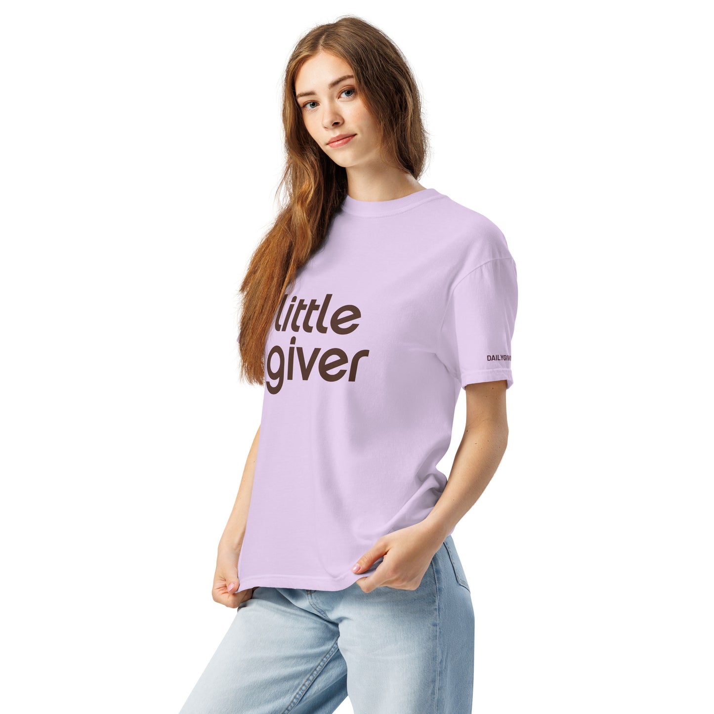 Little Giver - Daily Giving Unisex garment-dyed heavyweight t-shirt
