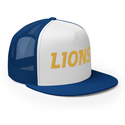 Lions Sport Trucker Hat (Yellow Embroidery) | Blue | Adult