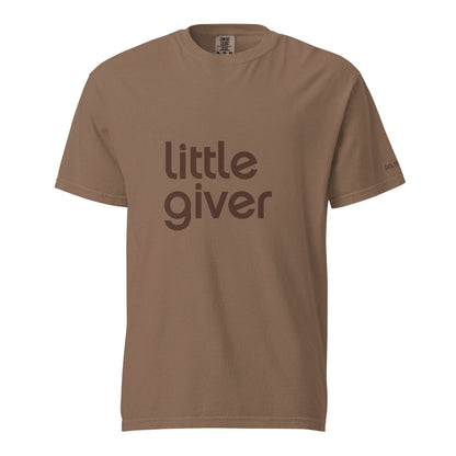 Little Giver - Daily Giving Unisex garment-dyed heavyweight t-shirt