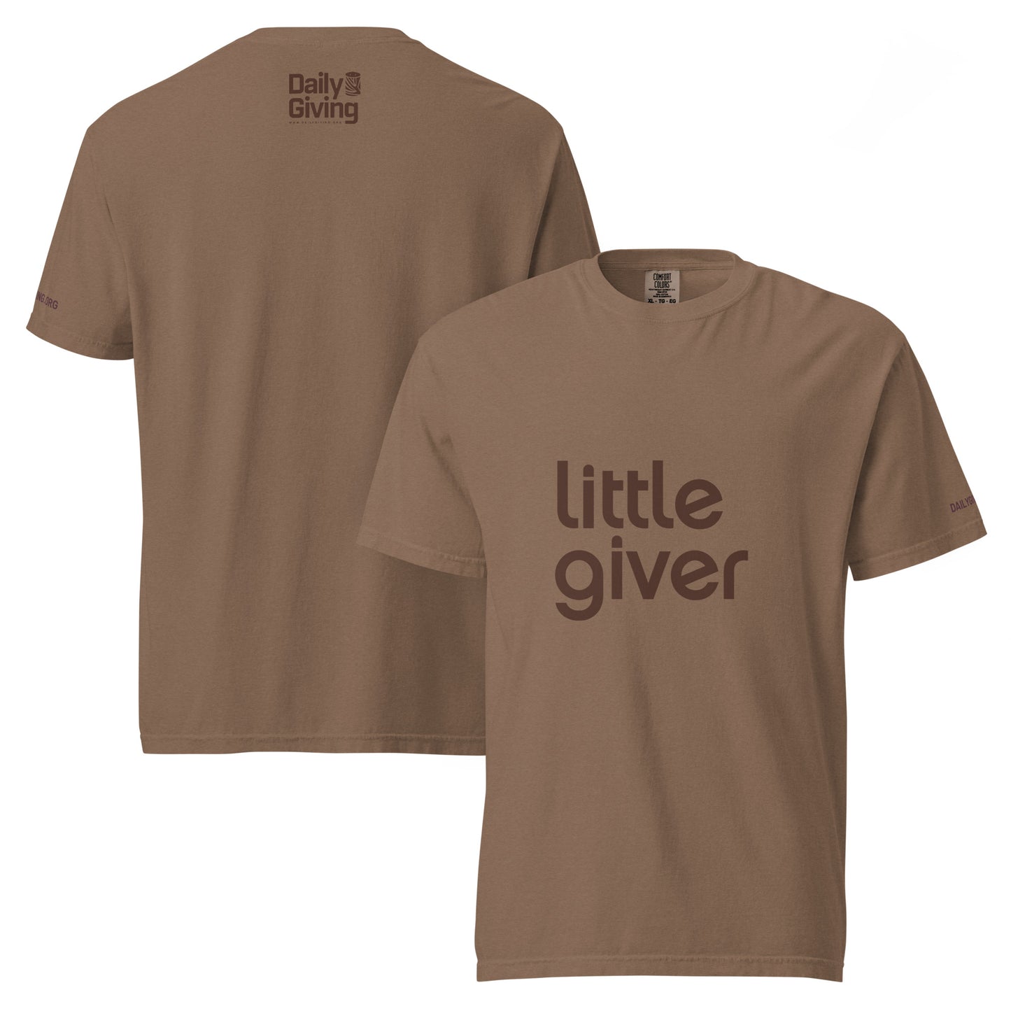 Little Giver - Daily Giving Unisex garment-dyed heavyweight t-shirt