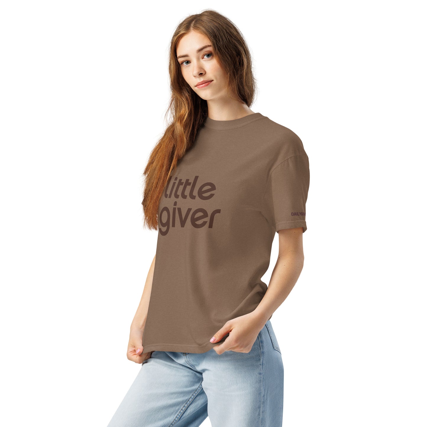 Little Giver - Daily Giving Unisex garment-dyed heavyweight t-shirt
