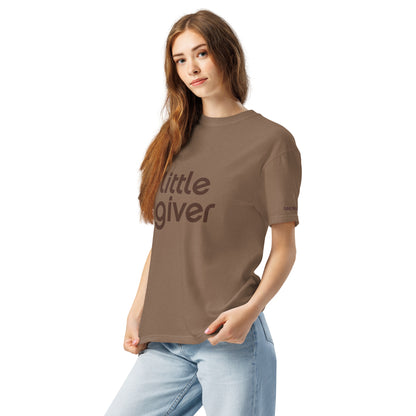 Little Giver - Daily Giving Unisex garment-dyed heavyweight t-shirt