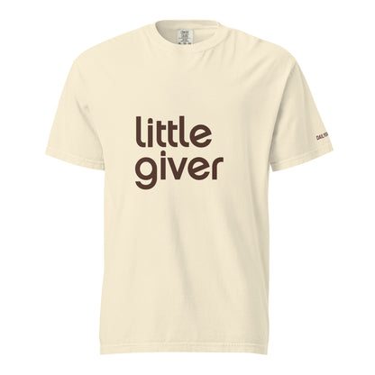 Little Giver - Daily Giving Unisex garment-dyed heavyweight t-shirt