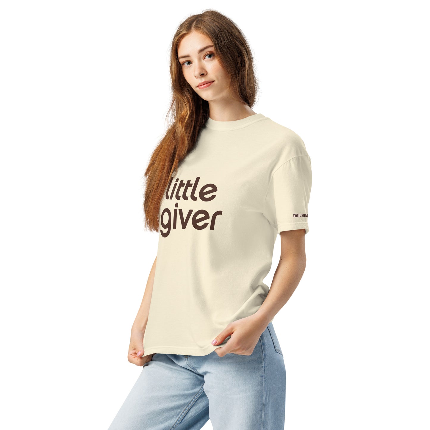 Little Giver - Daily Giving Unisex garment-dyed heavyweight t-shirt