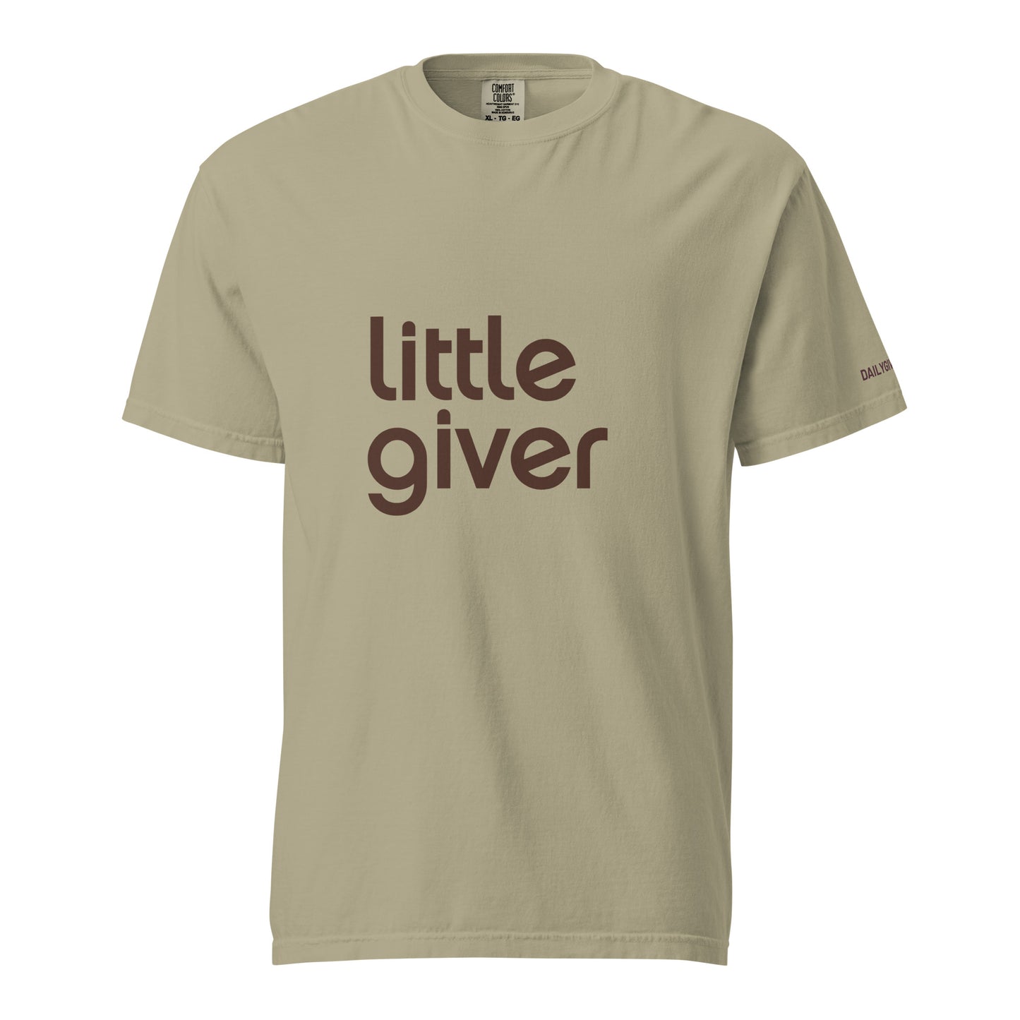 Little Giver - Daily Giving Unisex garment-dyed heavyweight t-shirt