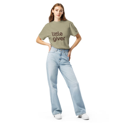 Little Giver - Daily Giving Unisex garment-dyed heavyweight t-shirt