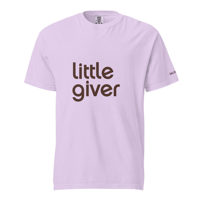 Little Giver - Daily Giving Unisex garment-dyed heavyweight t-shirt