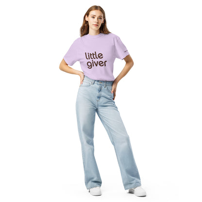 Little Giver - Daily Giving Unisex garment-dyed heavyweight t-shirt